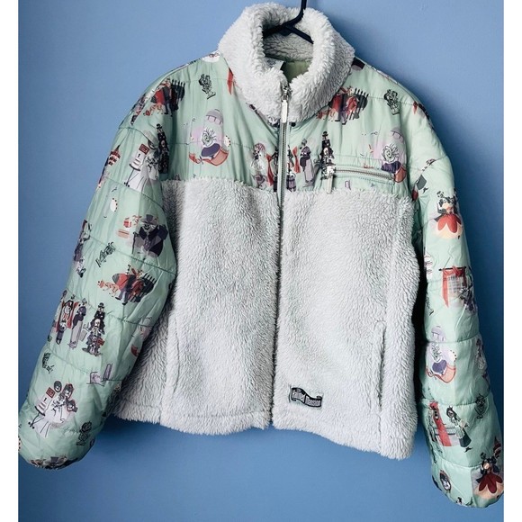 Disney Parks Haunted Mansion Puffy Puffer Sherpa Jacket - Picture 1 of 5